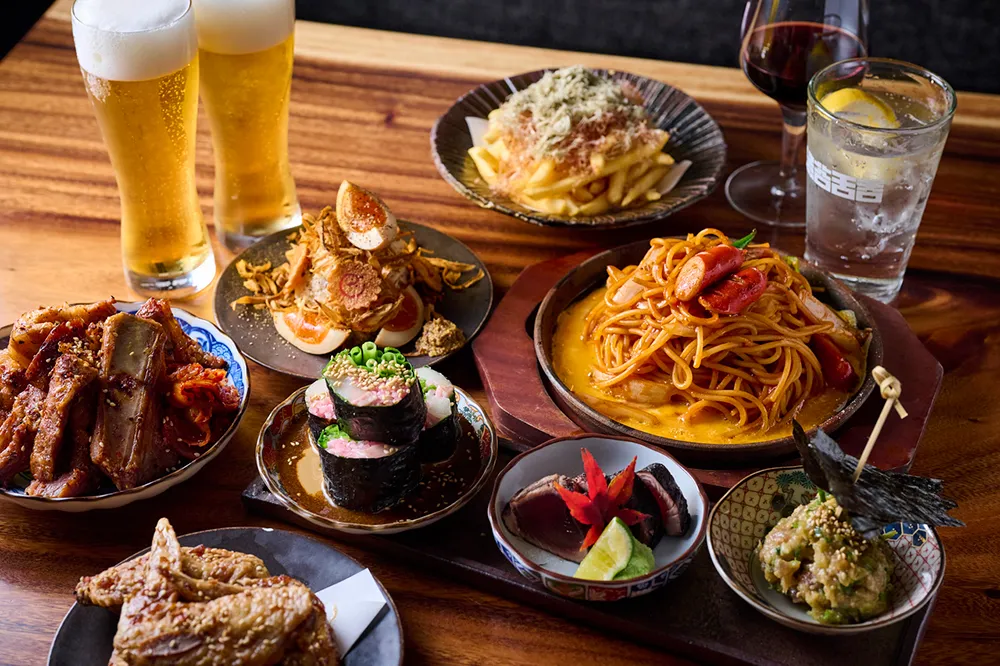 ゆっくり飲み会を楽しめる『松:旬彩コース』3時間飲み放題付をお得に